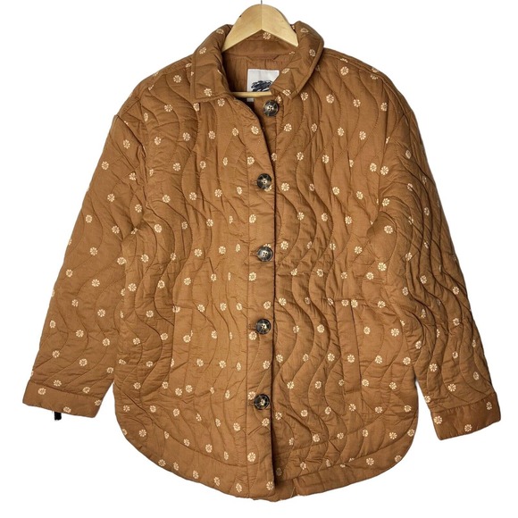 Madewell Jackets & Blazers - Madewell Quilted Belrose Shirt-jacket In Bloom Dot Large NWT Shacket Floral